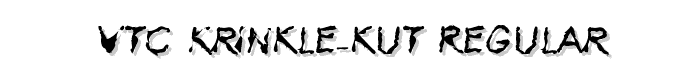 VTC Krinkle-Kut Regular font